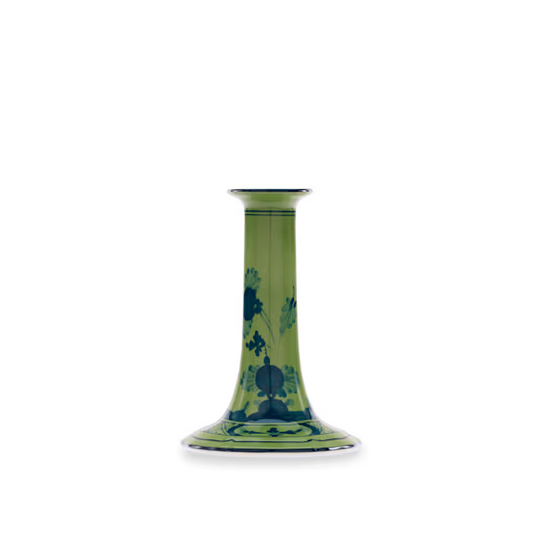 Oriente Italiano Malachite Candle Holder, Ginori 1735