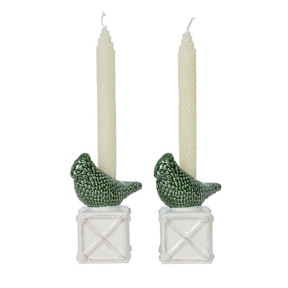 Juliska Berry & Thread Bird Topiary Candlestick (Set of 2)