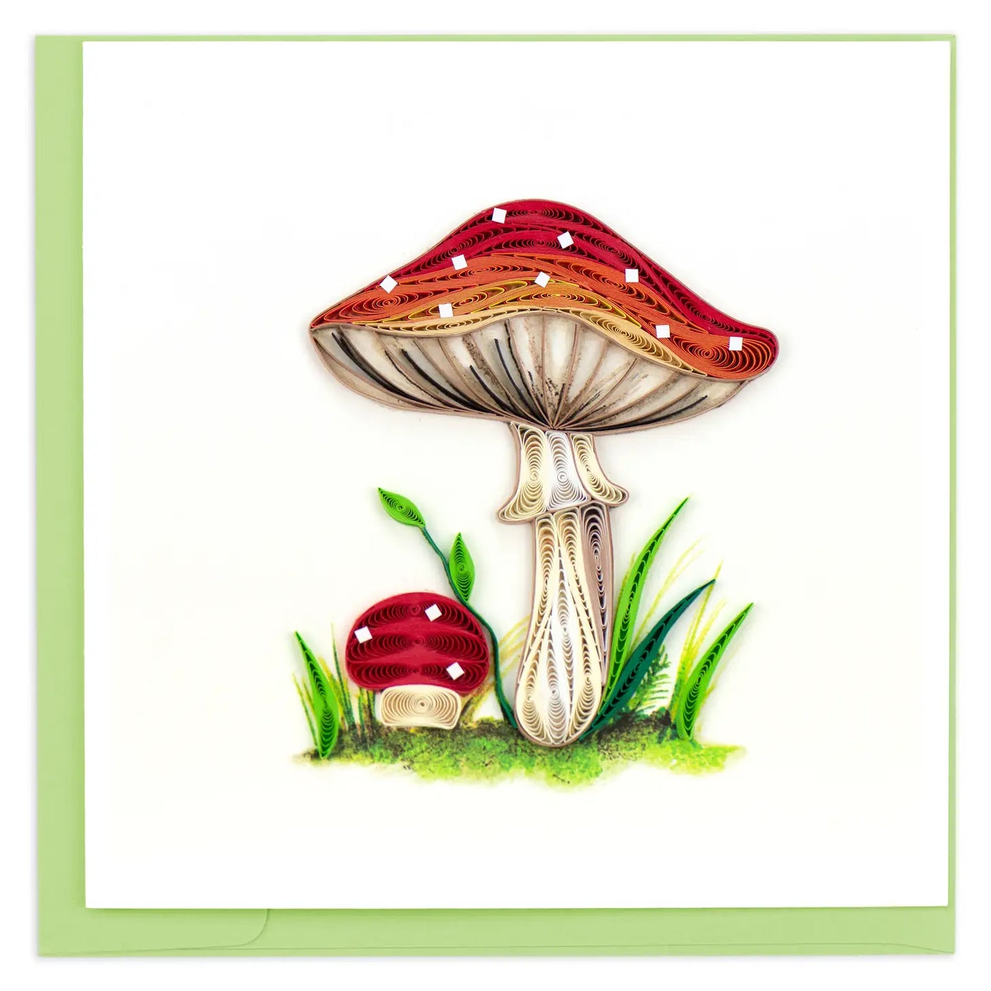 Quilling Card - Wild Mushroom Greeting Card