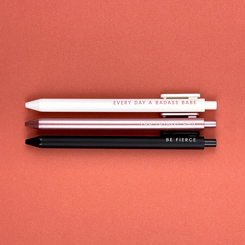 Be Bold Gel Pen Set of 3