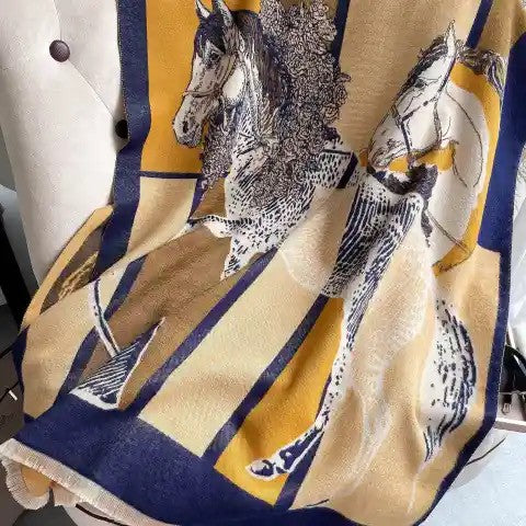 Wellington Scarf Navy