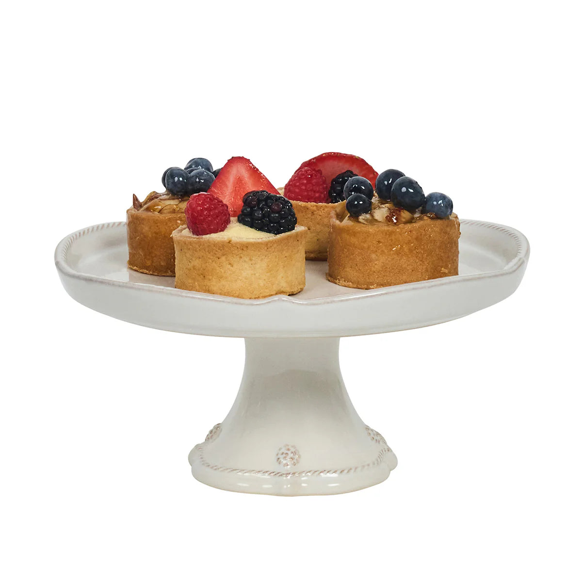 Juliska Berry & Thread Petite Cake Stand in Whitewash