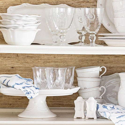 Juliska Flared Berry & Thread Whitewash Cereal/Ice Cream Bowl