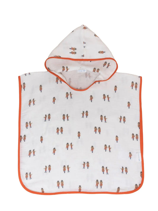 Muslin Poncho in Tin Soldier | Atelier Babbi