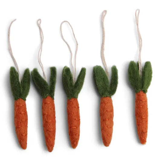 Set of Five Carrots