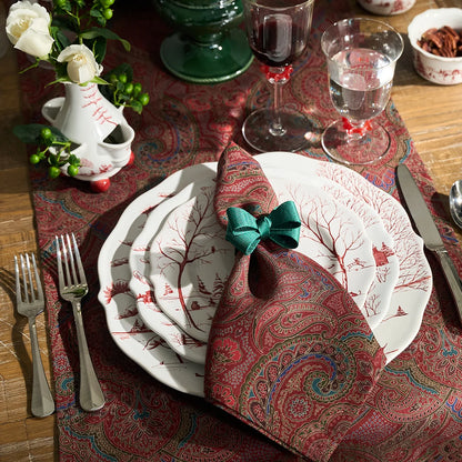 Juliska Country Estate Winter Frolic Ruby Charger/Platter