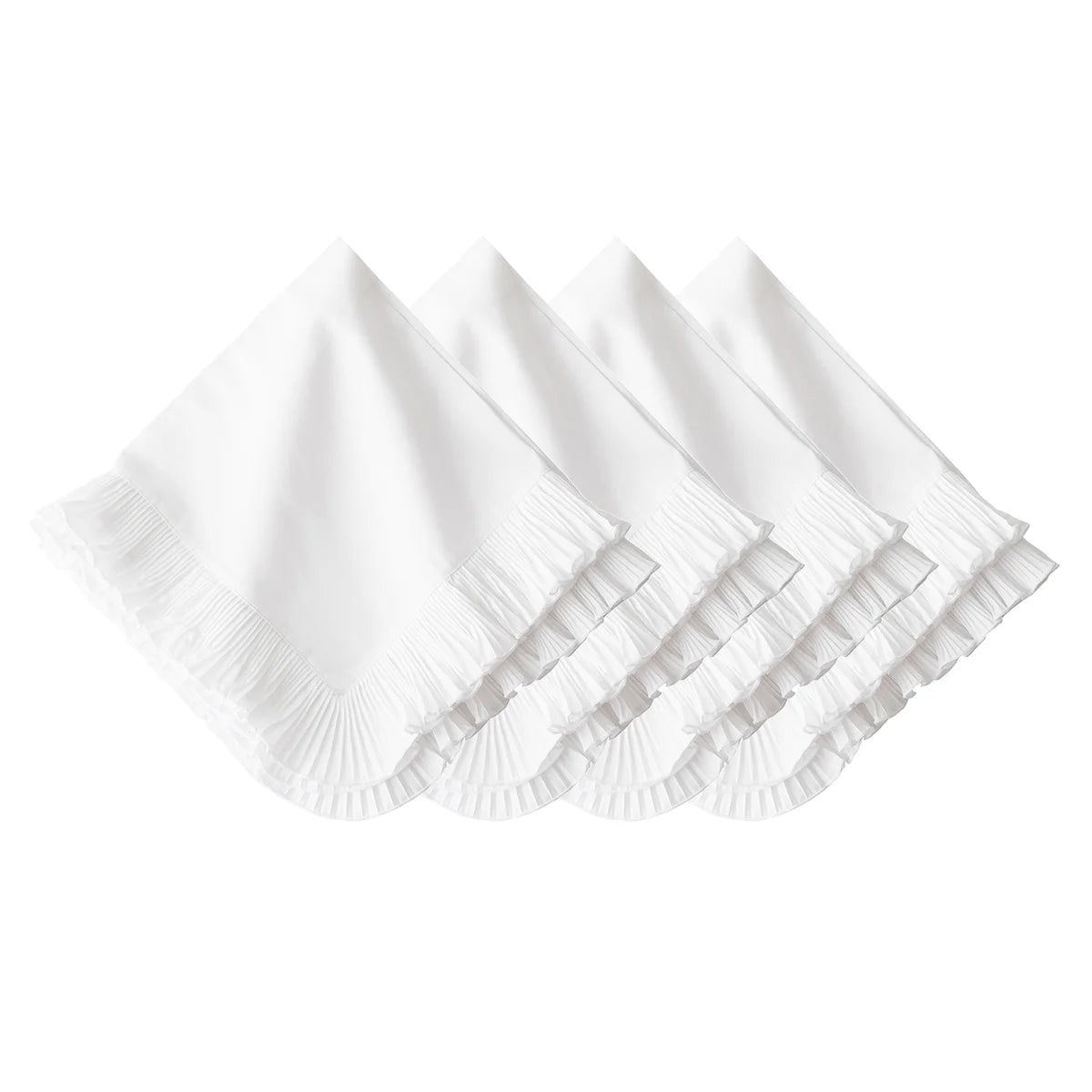 Juliska Mademoiselle Napkin in White, Set of 4