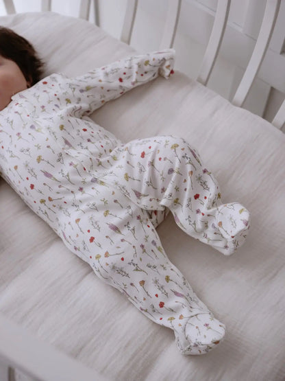 Baby Footed Onesie in Spring | Atelier Babbi