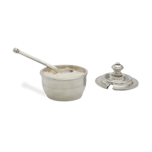 Piccolo Salt Cellar with Lid & Spoon | MATCH Pewter