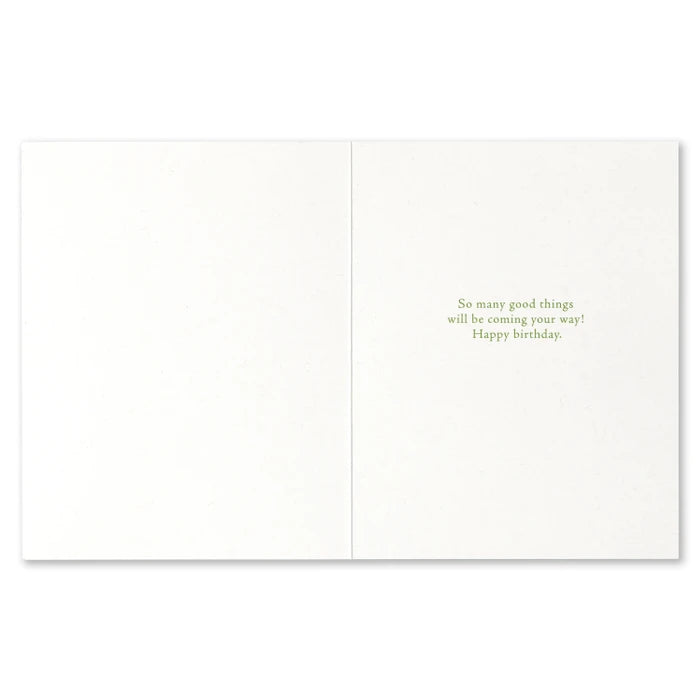 "You're Here and It's Now..." Birthday Card