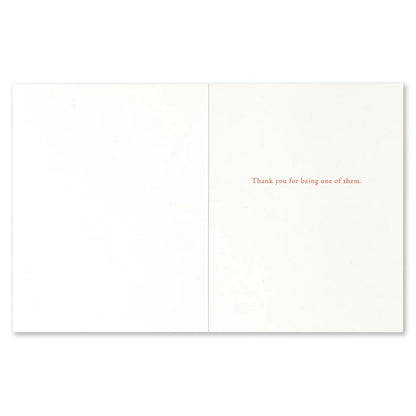 "Some People Change Everything..." Thank You Card