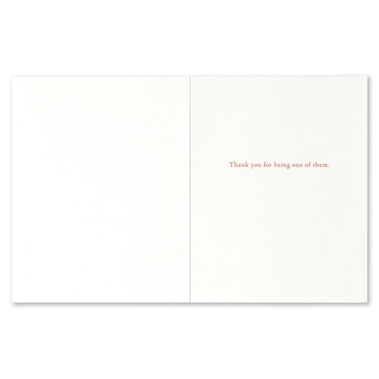 "Some People Change Everything..." Thank You Card