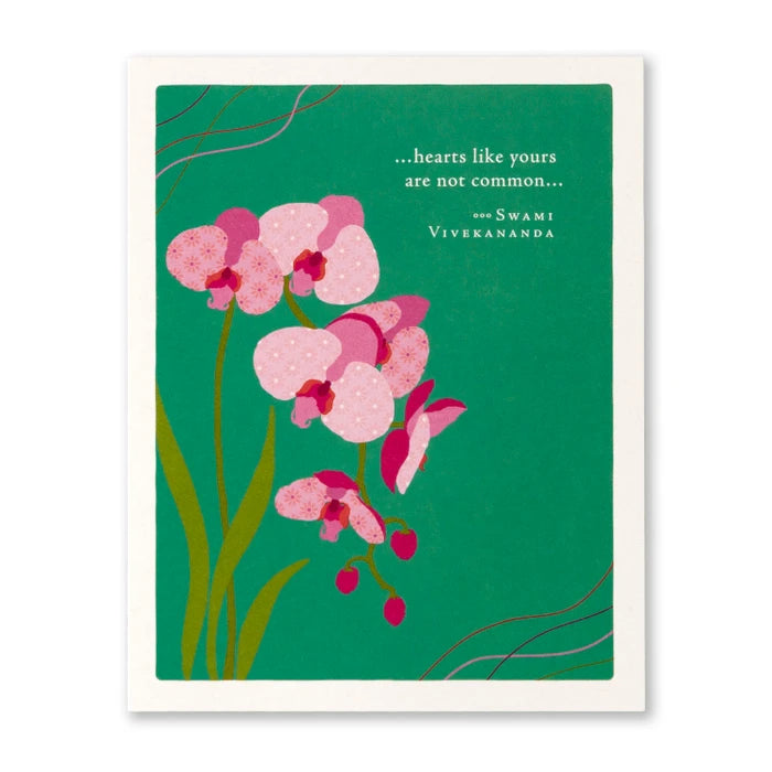 "Hearts Like Yours Are Not Common..." Thank You Card