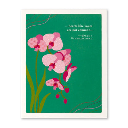 "Hearts Like Yours Are Not Common..." Thank You Card