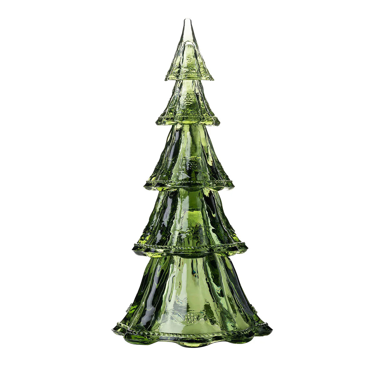 Juliska Berry & Thread 16" Stackable Glass Tree 5pc in Evergreen