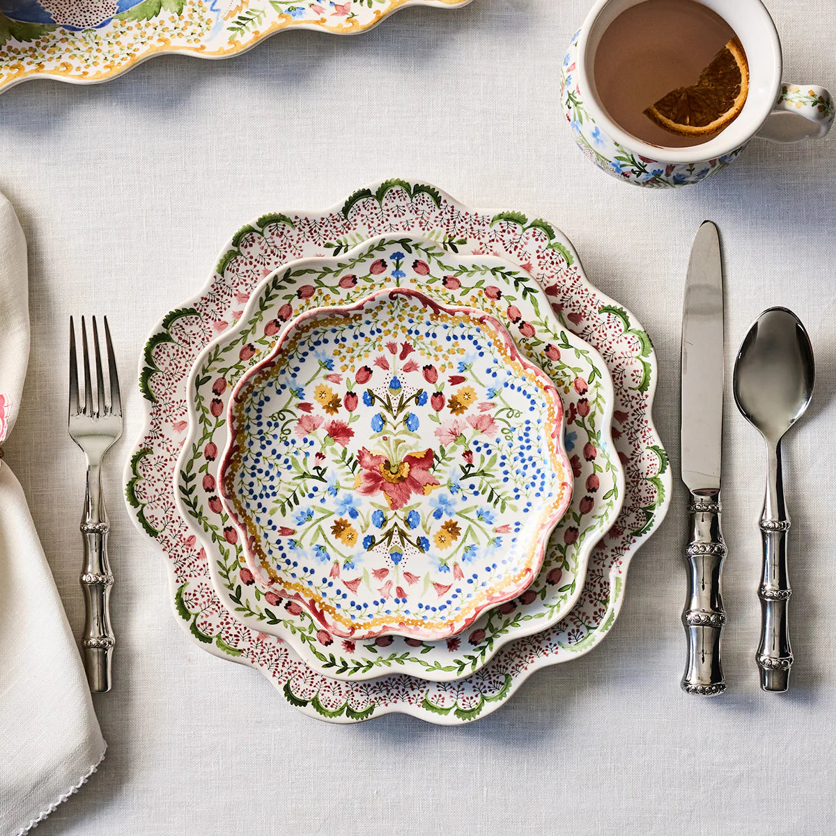 Juliska Sofia Side/Cocktail Plates (Set of 4)