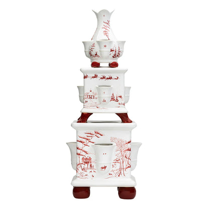 Juliska Country Estate Winter Frolic Ruby Tulipierre 3 Piece Set