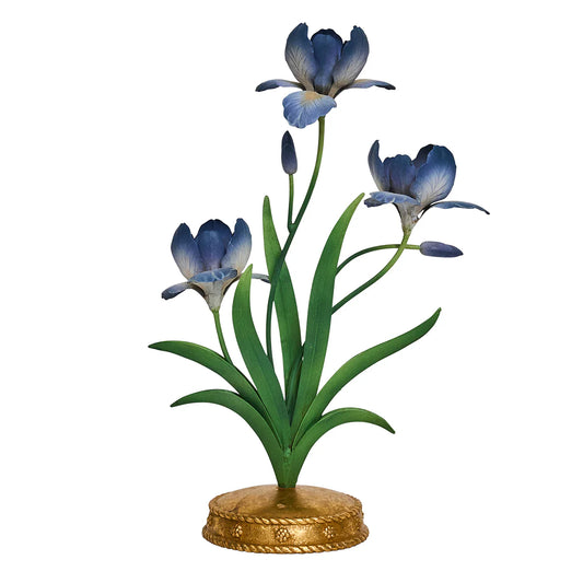 Juliska Meadow Walk Iris Centerpiece in Chambray