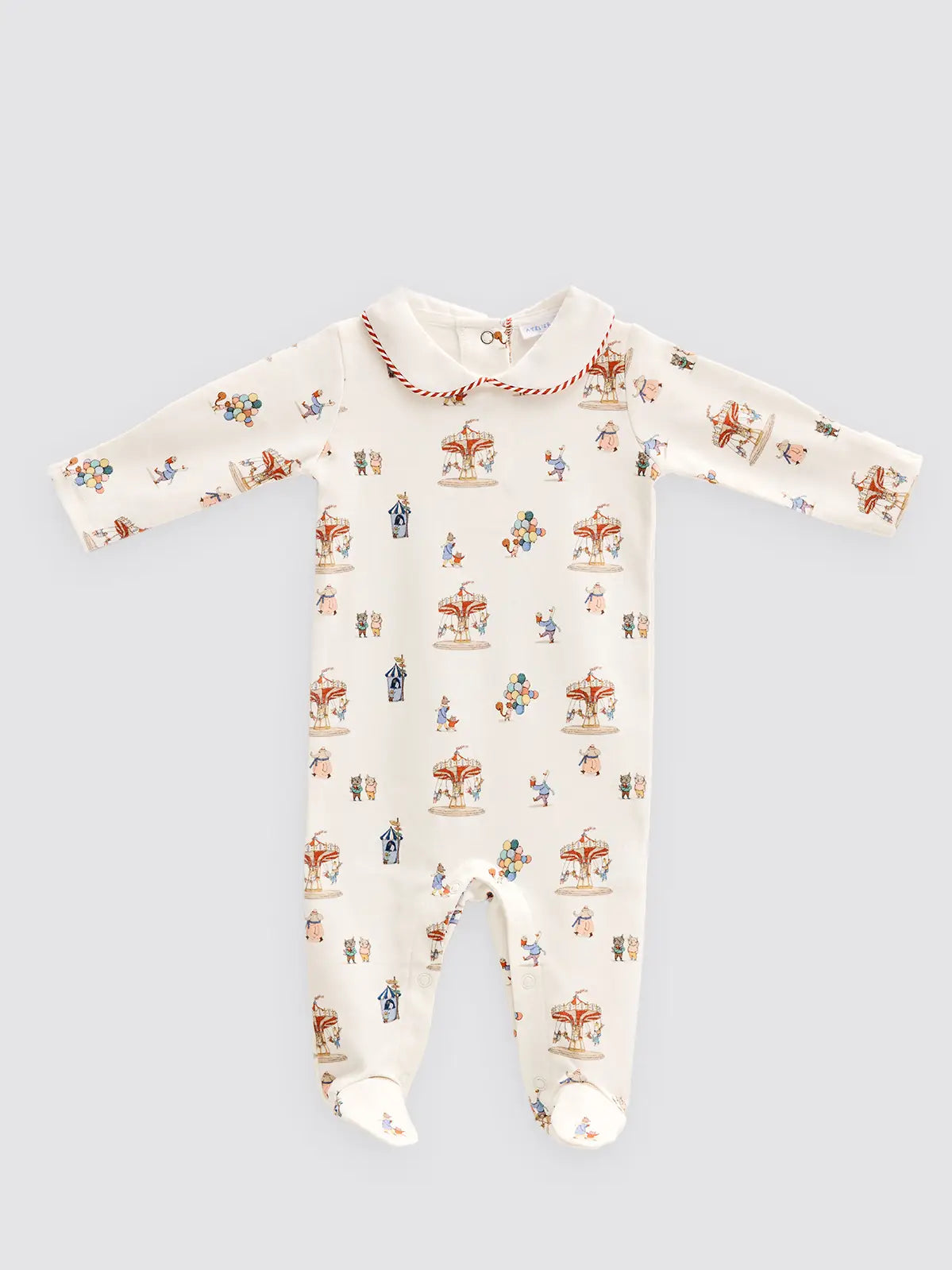 Baby Footed Onesie in Funfair | Atelier Babbi
