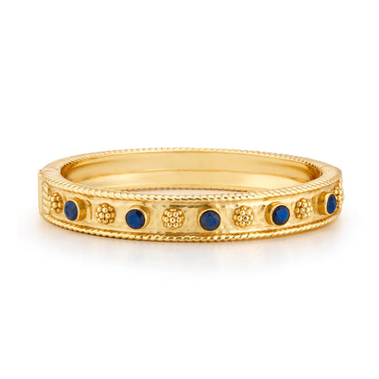 Berry Gem Classic Hinged Bangle in Blue Labradorite, Capucine de Wulf