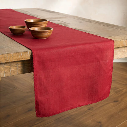 Juliska Berry Ruby Scallop 18" x 90" Table Runner