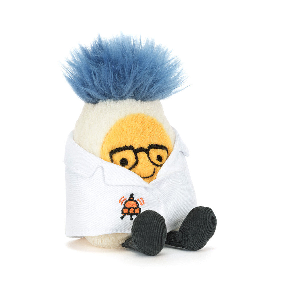 Amuseables Boiled Egg Scientist Outfit, Jellycat