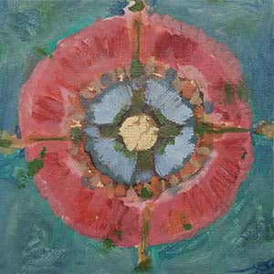 "Mandala Corazon" Painting