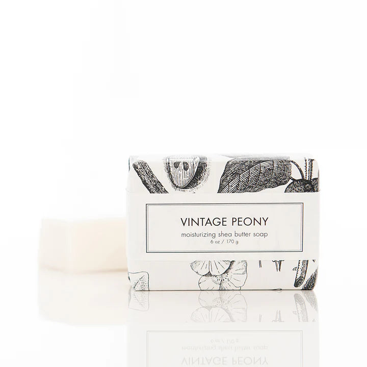 Vintage Peony Shea Butter Bath Bar Soap
