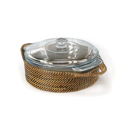 Round Casserole Basket & 2 QT Casserole Dish and Lid