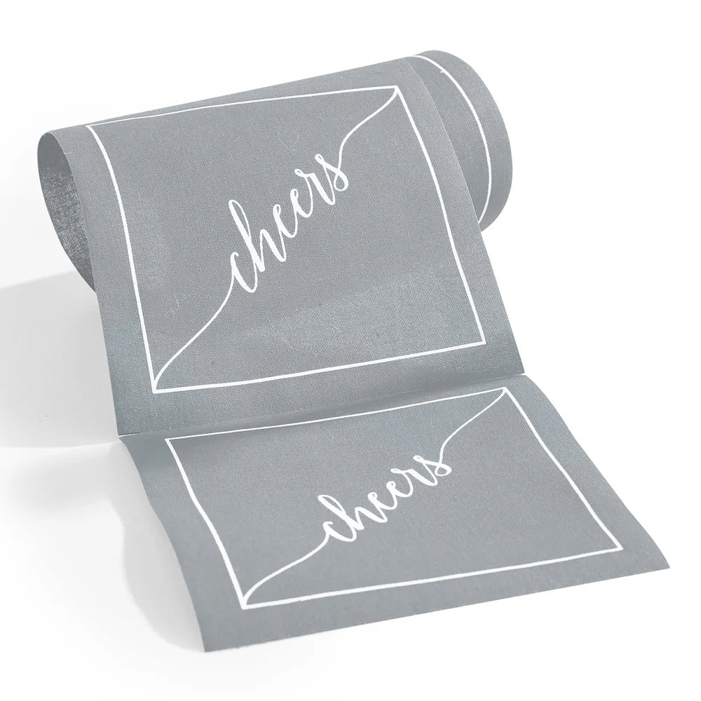 Silver Fox Cocktail Napkin Roll