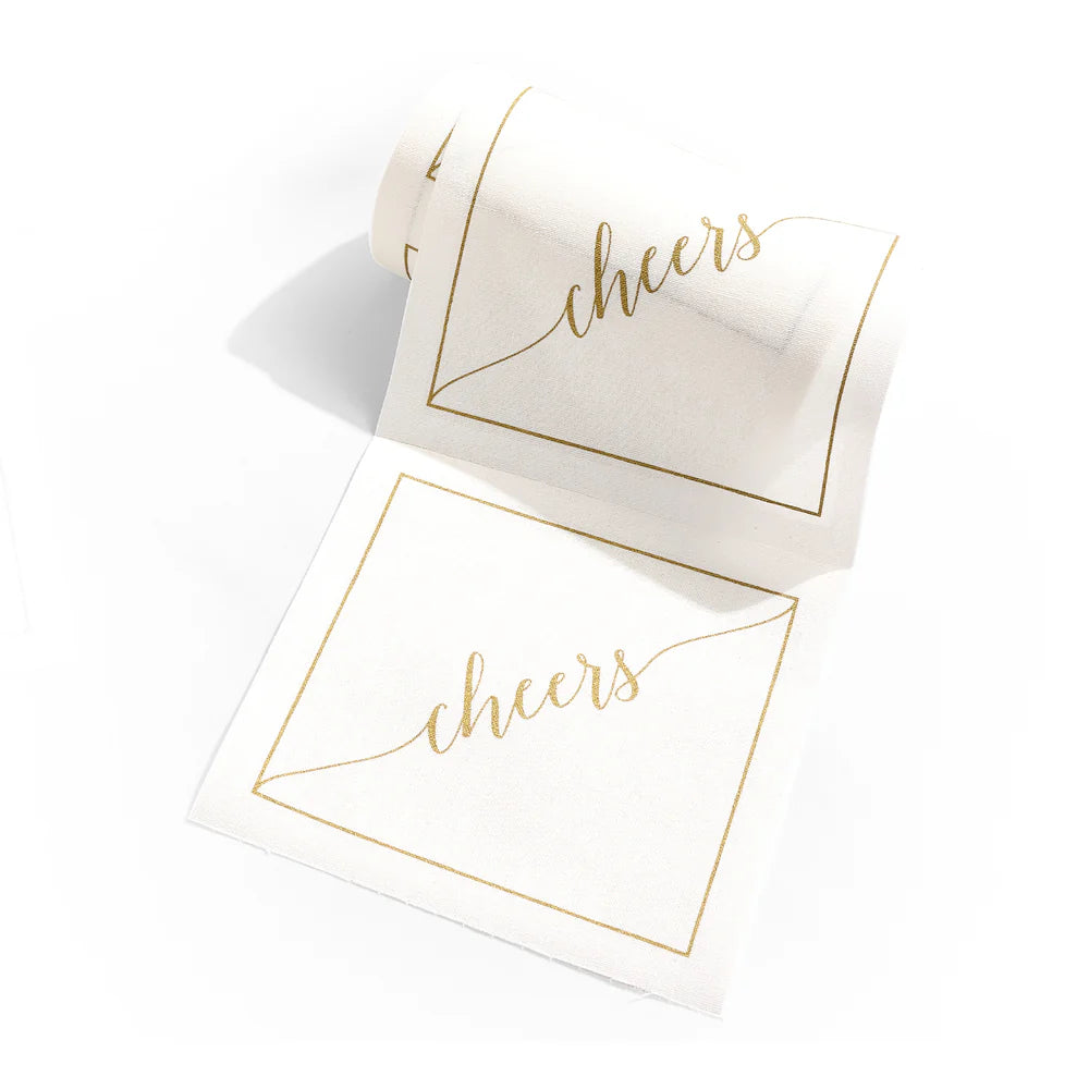 Golden Salute Cocktail Napkin Roll