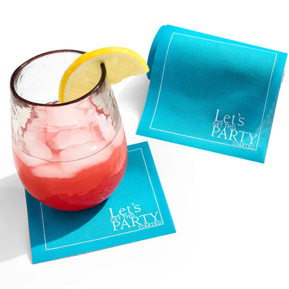 The Real Teal Cocktail Napkin Roll