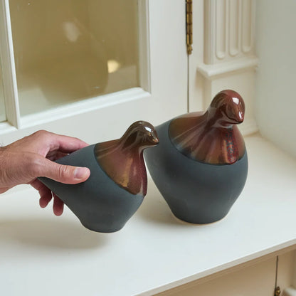 Simon Pearce Artisan Dove, Graphite & Rust