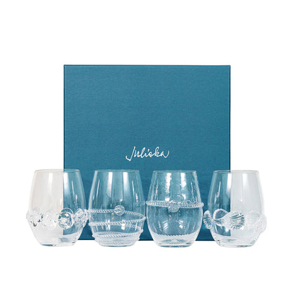 Juliska Heritage Collectors Stemless Wine (Assort. Set of 4)