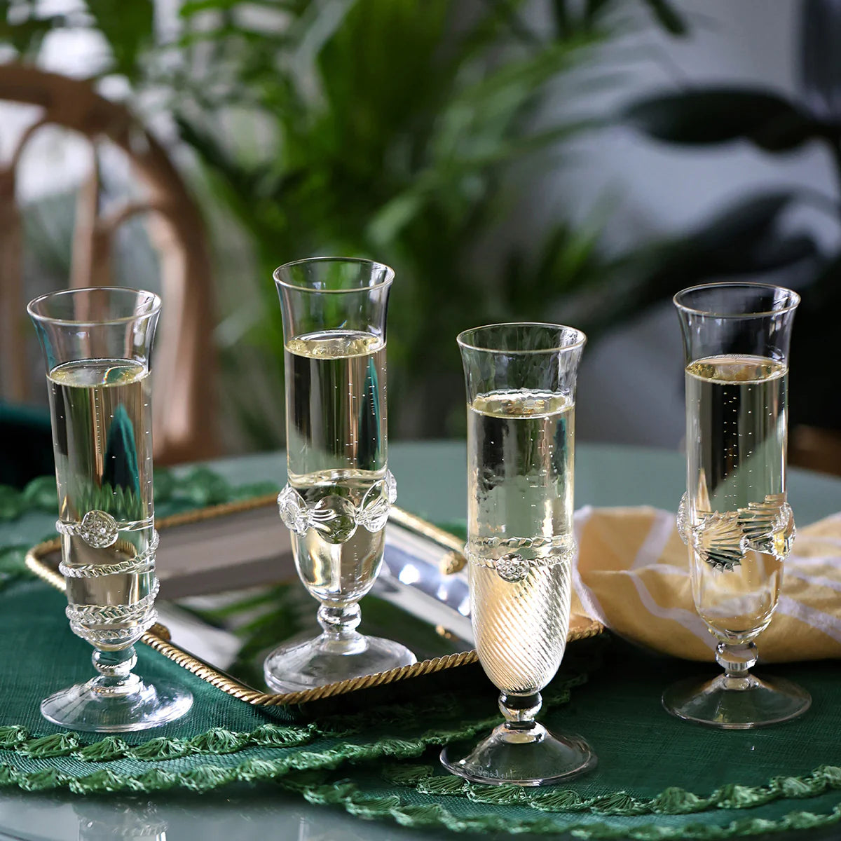 Juliska Heritage Flutes, Set of 4