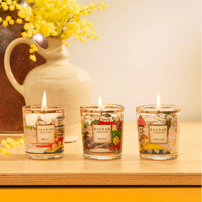 Trio Travel Candles Provence-Monaco-Cote D'azur | Baobab Collection