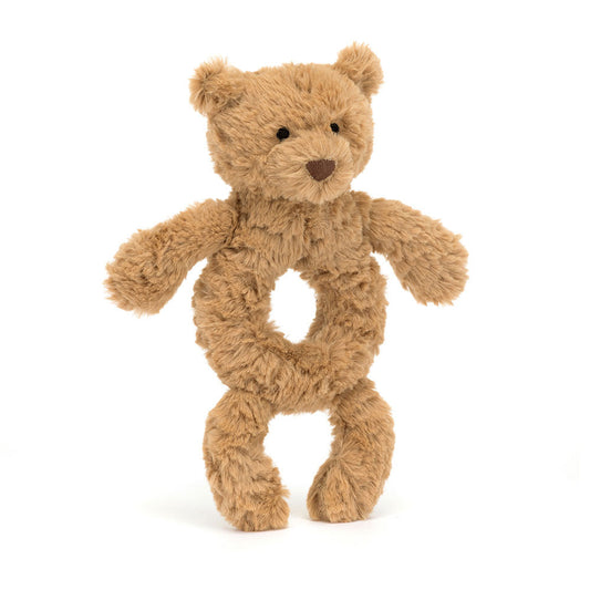 Bartholomew Bear Ring Rattle, Jellycat
