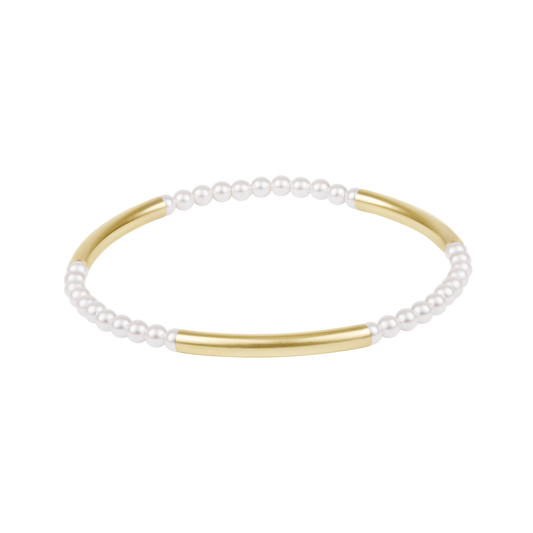 enewton Bliss Bar Pattern Pearl 3mm Bracelet