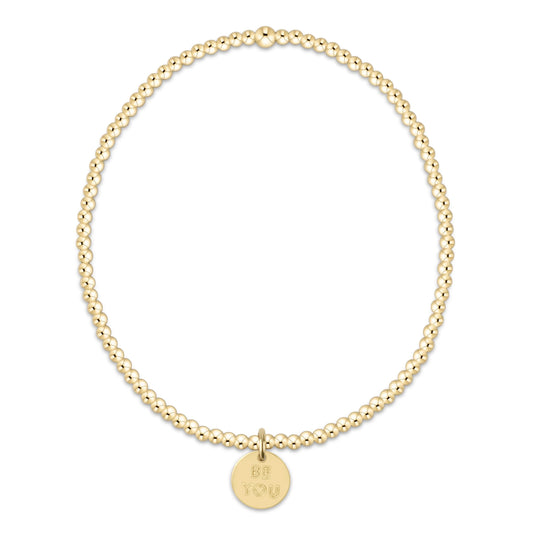enewton Classic Gold 2mm Bracelet "Be You" Small Gold Disc