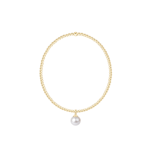 enewton Classic Gold 2mm Bracelet Classic Pearl 8mm Charm
