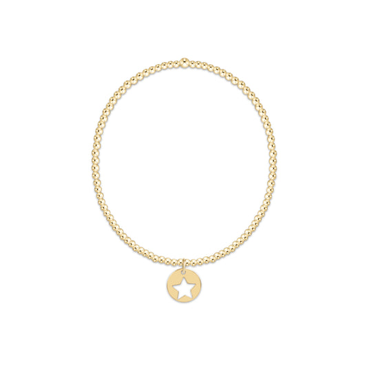 enewton Classic Gold 2mm Bracelet Star Small Gold Disc