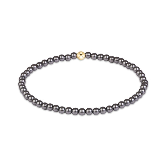 enewton Classic Pearl Dark Grey 3mm Bracelet