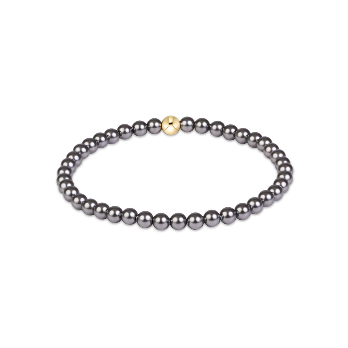 enewton Classic Pearl Dark Grey 4mm Bracelet