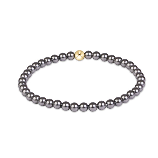 enewton Classic Pearl Dark Grey 4mm Bracelet