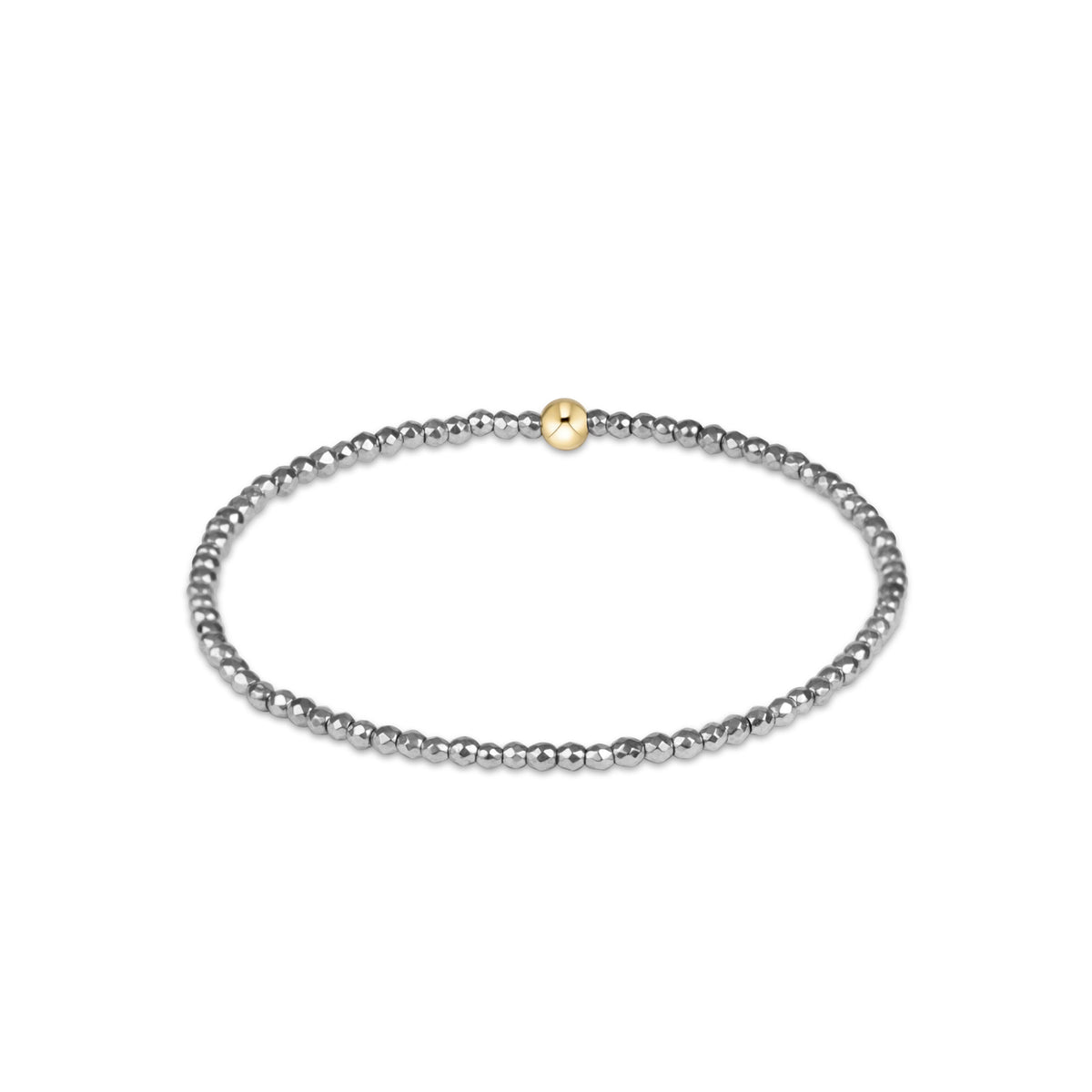 enewton Classic Silver Faceted Hematite 2mm Bracelet