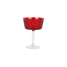 Load image into Gallery viewer, Vietri Barocco Ruby Coupe Champagne Glass