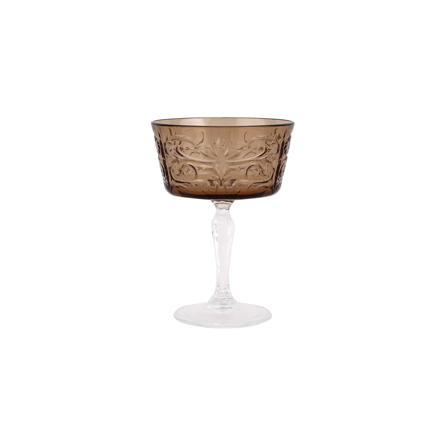 Vietri Barocco Tortoise Champagne Coupe Glass