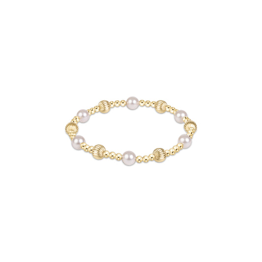 enewton Dignity Sincerity Gold 6mm Bracelet Pearl