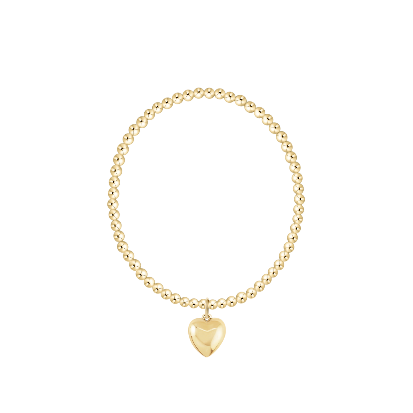 enewton EXTENDS Classic Gold 3mm Bracelet Love Plush Gold Charm