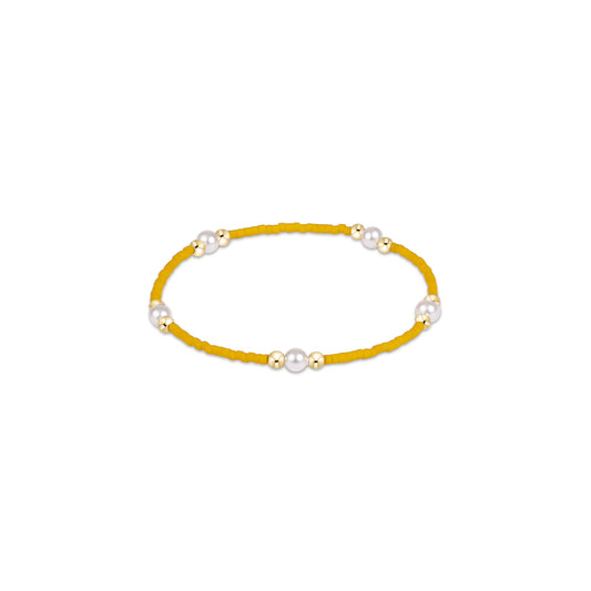 enewton Gameday Hope Purpose Pearl Bracelet in Golden Yellow